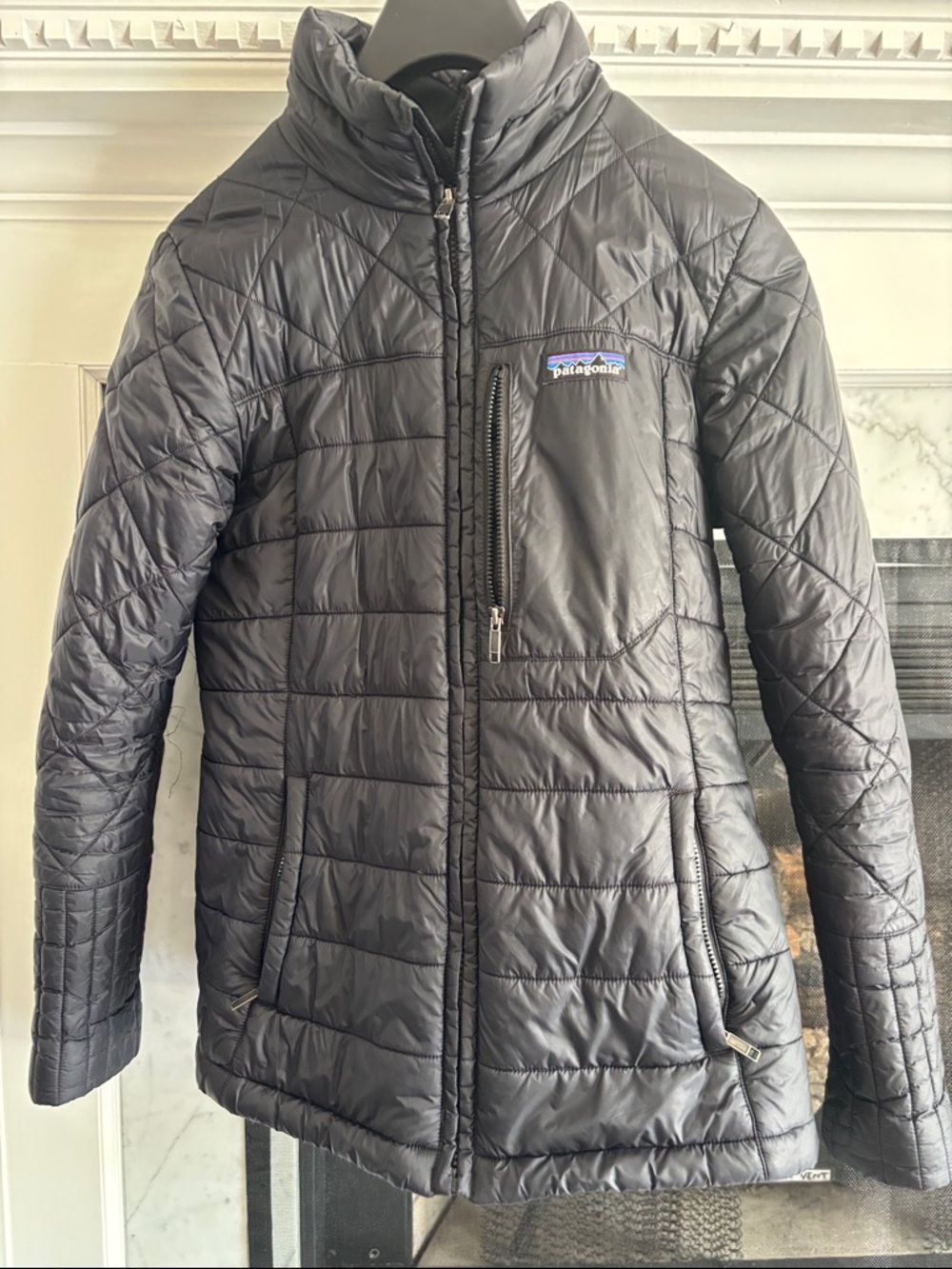 Patagonia Black Quilted Packable Jacket